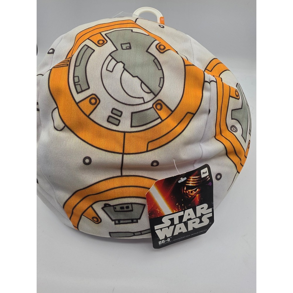 Star Wars BB-8 Pet Costume Medium 2 Piece Shirt and Headpiece Droid Dog Cat